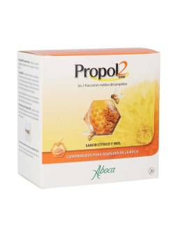 Aboca propol 2 EMF 20 comprimidos bucodispersables sabor cítrico y miel