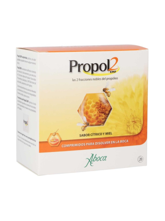 Aboca propol 2 EMF 20 comprimidos bucodispersables sabor cítrico y miel