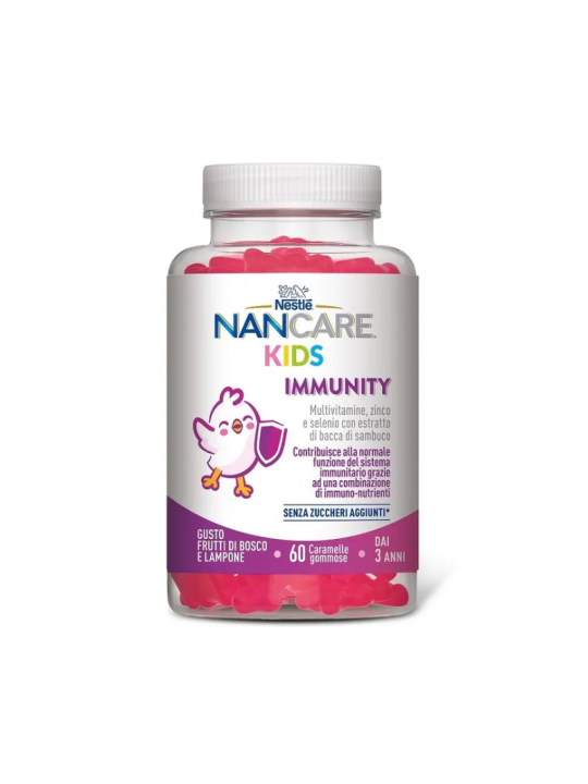 Nancare kids inmunidad 30 gominolas sabor a frutas del bosque y frambeusa