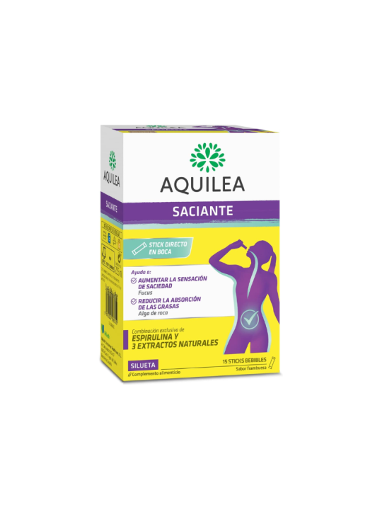 Aquilea saciante 15 sticks 15 ml sabor frambuesa
