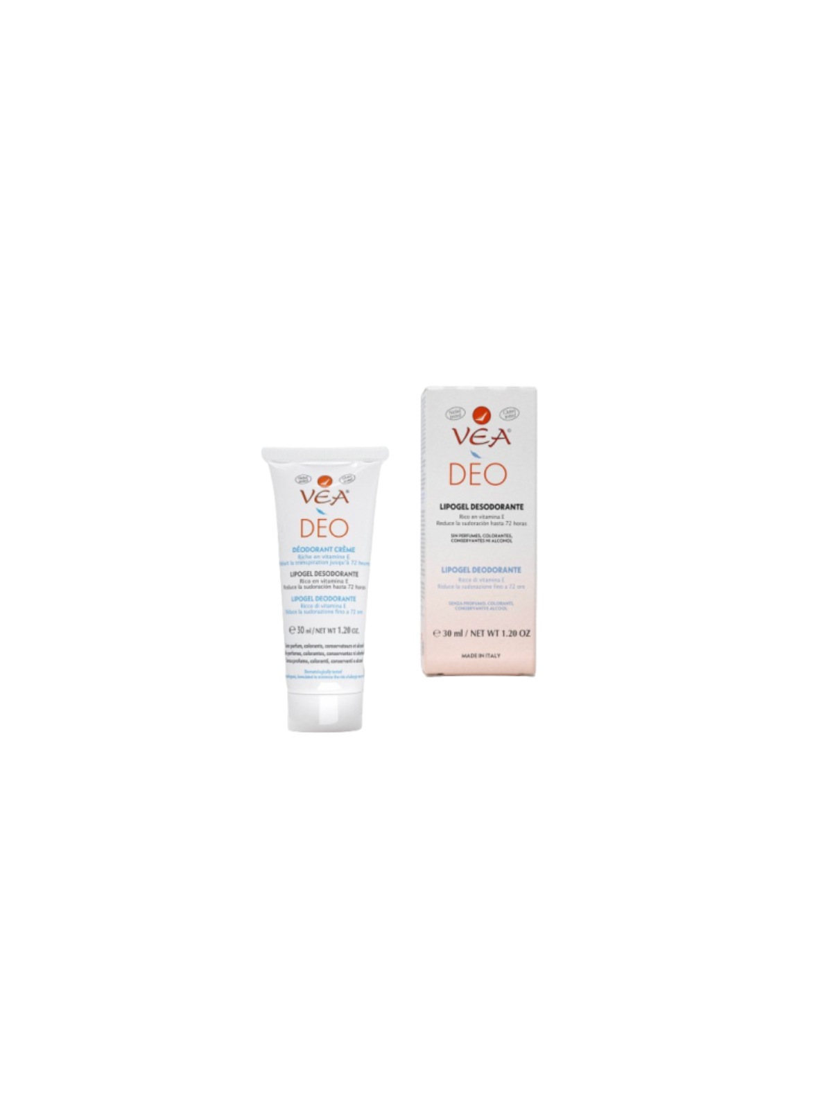 Vea Deo lipogel desodorante a base de vitamina E 1 tubo 30ml