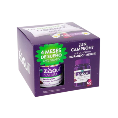 Zzzquil sueño melatonina pack 120 gummies