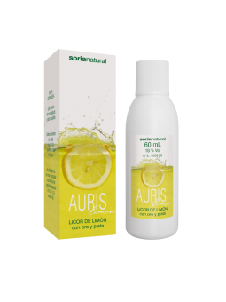 Soria natural auris lemon ( licor de limón con oro y plata )