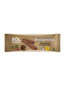 Sol Natural snack rellenito cacao y avellanas