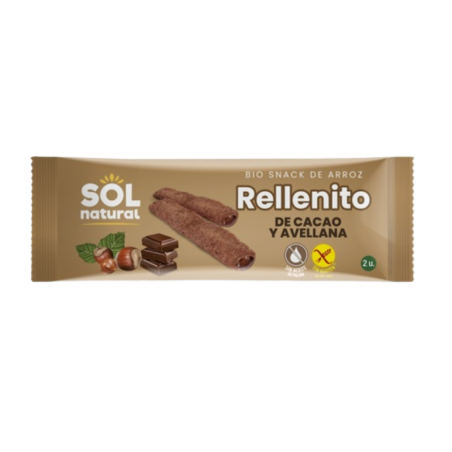 Sol Natural snack rellenito cacao y avellanas