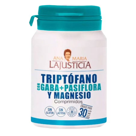 LaJusticia triptófano con gaba + pasiflora y magnesio 60 comprimidos