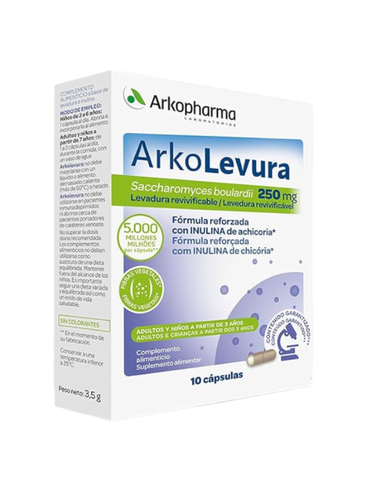 Arkolevura saccharomyces boulardii 250mg 10 caps