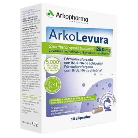 Arkolevura saccharomyces boulardii 250mg 10 caps