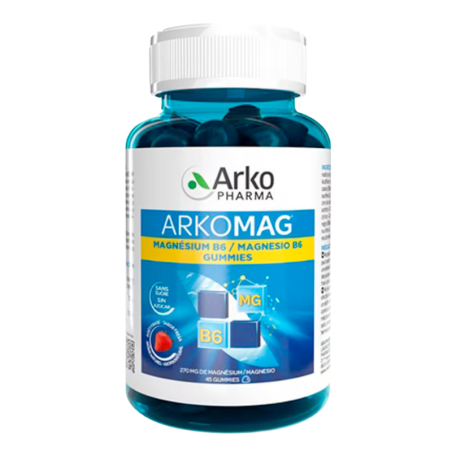 Arkomag magnesio B6 45 gummies sabor fresa