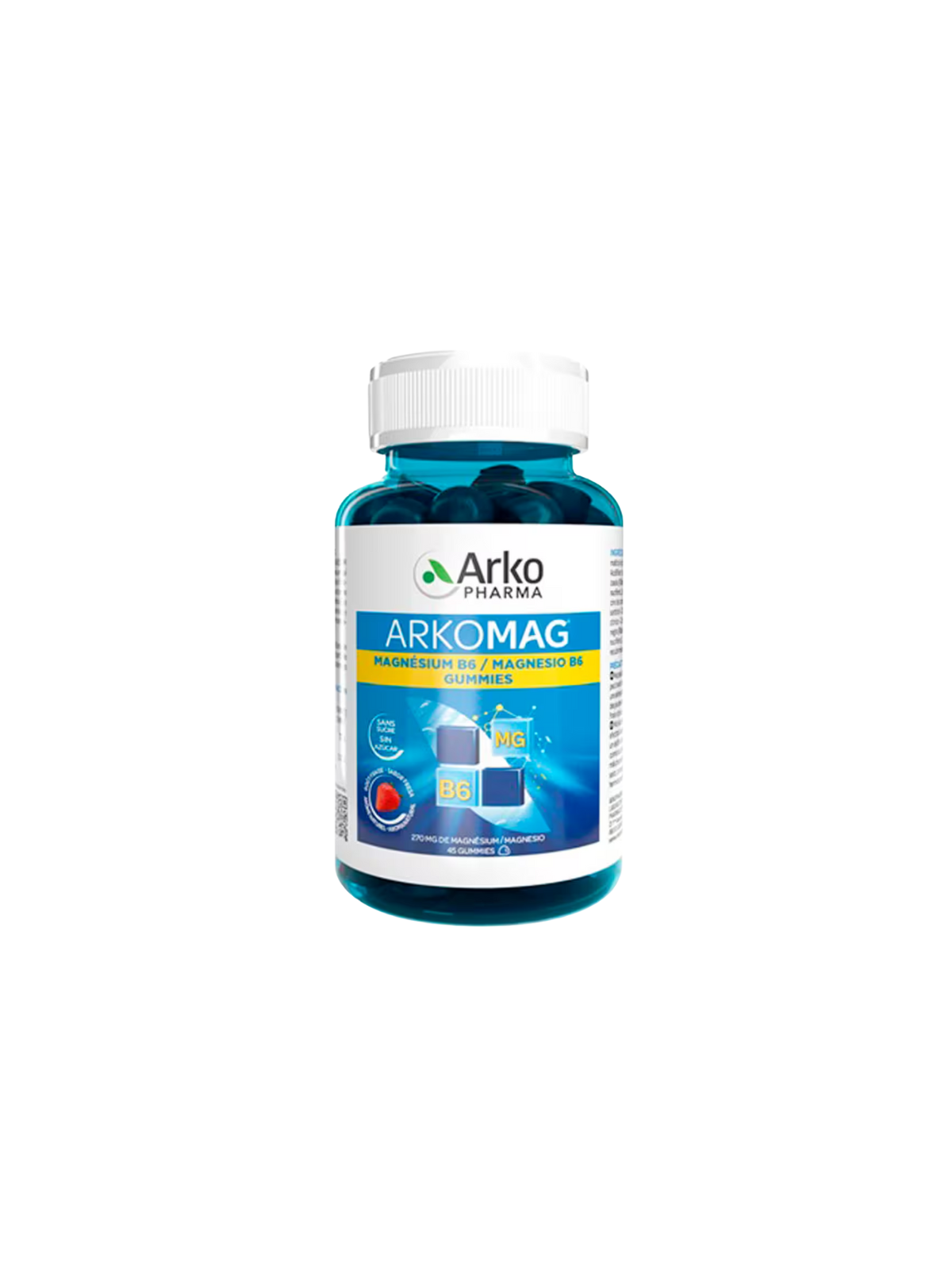 Arkomag magnesio B6 45 gummies sabor fresa