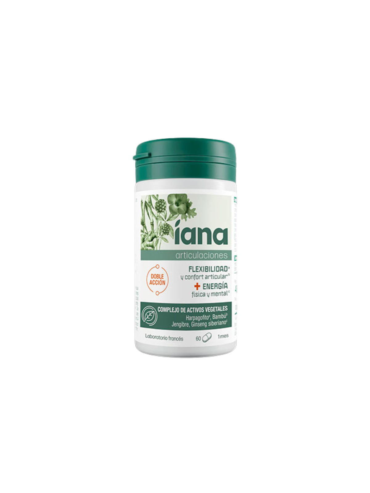 Iana flexibilidad y energía 60 comprimidos ranurados