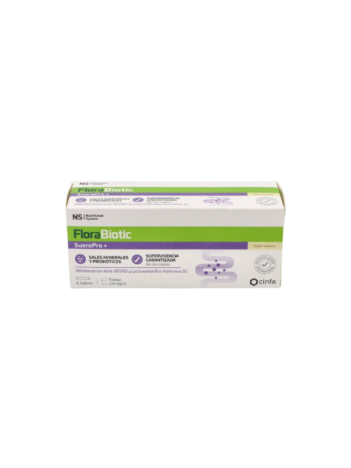 NS FLORABIOTIC SUEROPRO+ 6 SOBRES 5,135 G SABOR NEUTRO