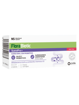 NS florabiotic sueropro+ 6 sobres 4,250g sabor fresa
