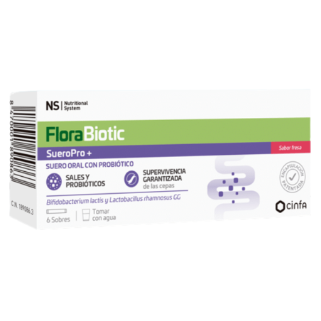 NS florabiotic sueropro+ 6 sobres 4,250g sabor fresa