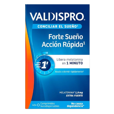 Valdispro forte acción rápida 40 comprimidos bucodispersables