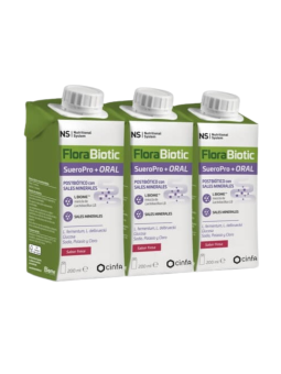 NS florabiotic sueropro+ oral 3 envases 200ml sabor fresa