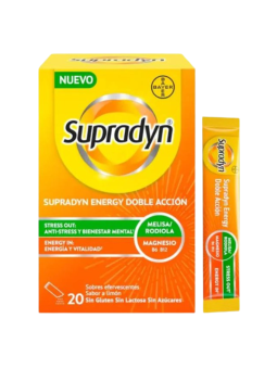 Supradyn energy doble acción 20 sobres efervescentes