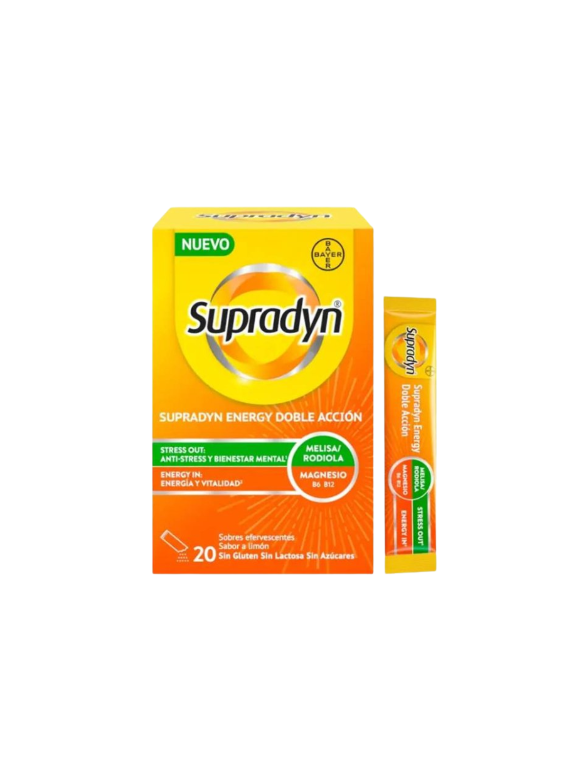 Supradyn energy doble acción 20 sobres efervescentes
