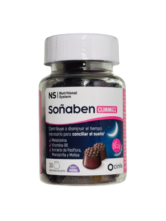 NS soñaben gummies 30 caramelos sabor mora