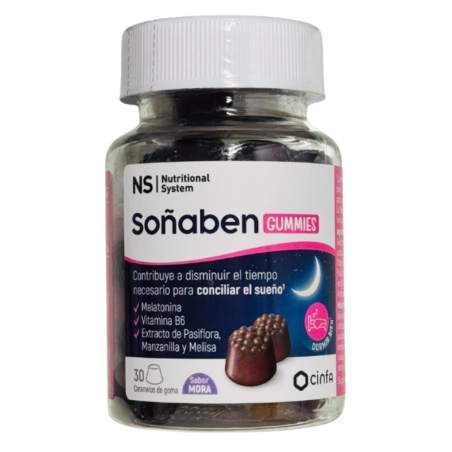 NS soñaben gummies 30 caramelos sabor mora