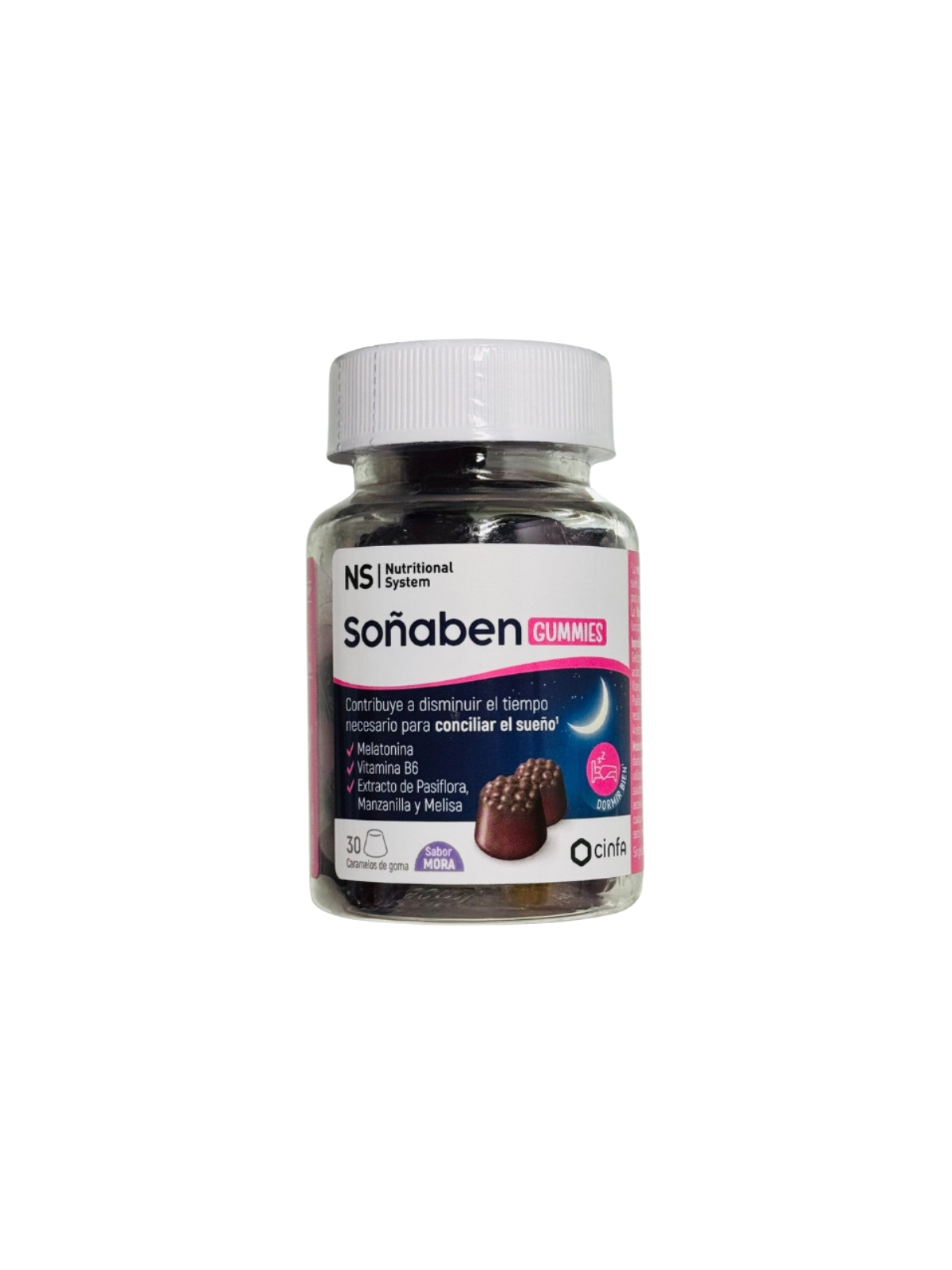 NS soñaben gummies 30 caramelos sabor mora