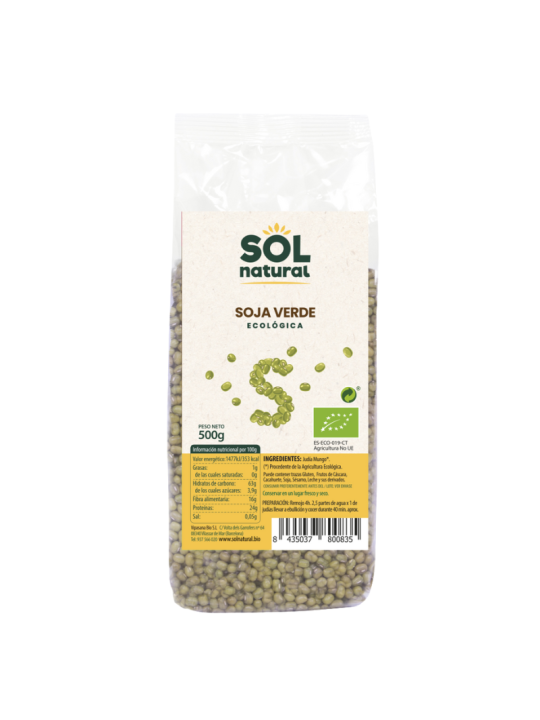 Sol natural soja verde ecológica 500g