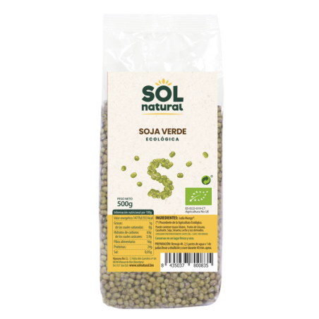 Sol natural soja verde ecológica 500g