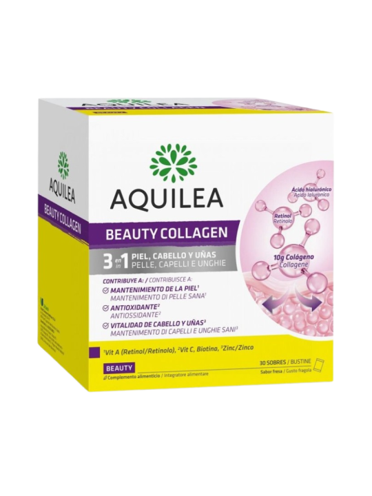 Aquilea total beauty 30 sobres 11,5g sabor fresa