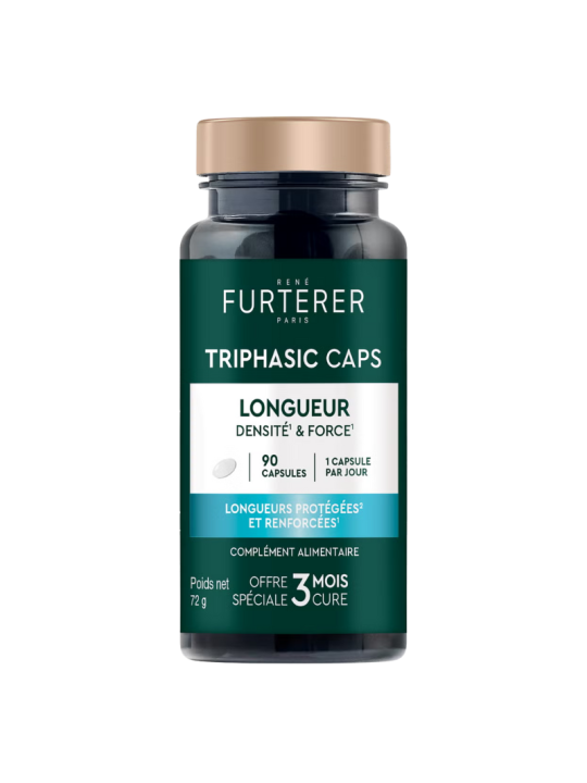 Rene Furterer triphasic 90 caps largos densidad y fuerza