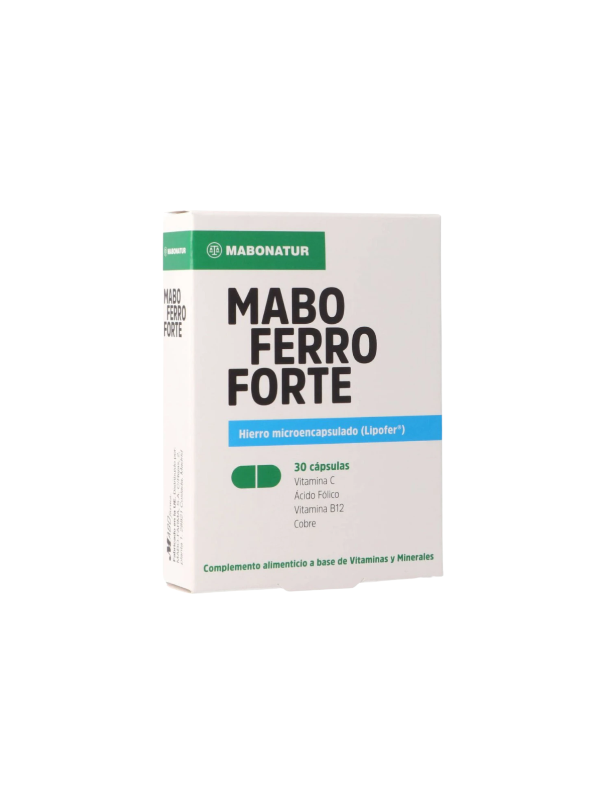 Maboferro forte 30 cápsulas