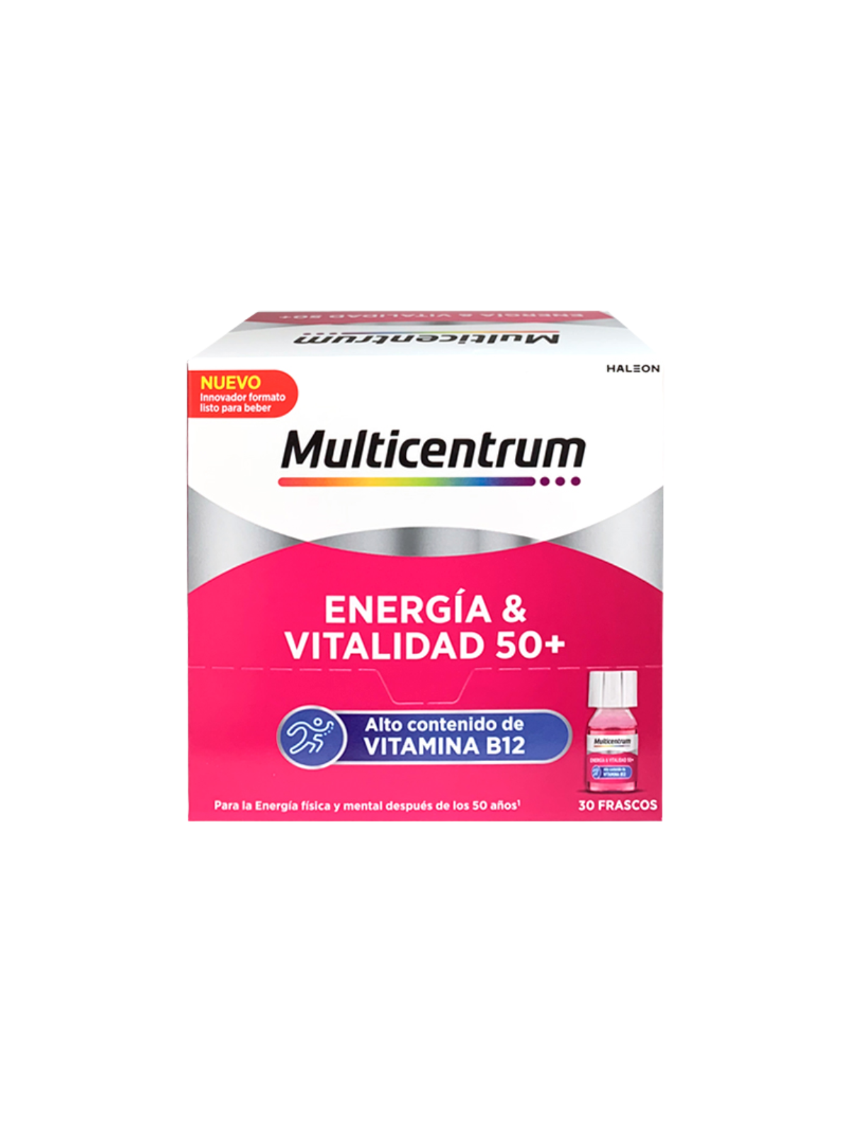 Multicentrum energia & vitalidad 50+ 30 frascos 7ml sabor frambuesa