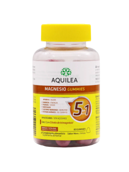 Aquilea magnesio gummies 60 gominolas sabor mora