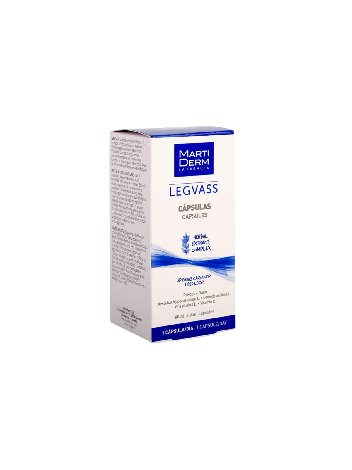 Martiderm legvass oral 60 caps