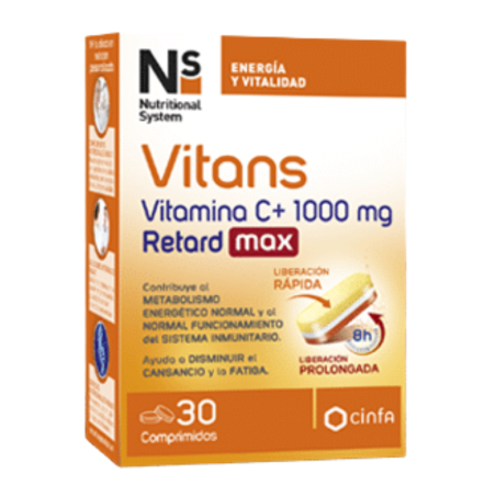 NS vitans vitamina c + 1000 mg retard max 30 comprimidos