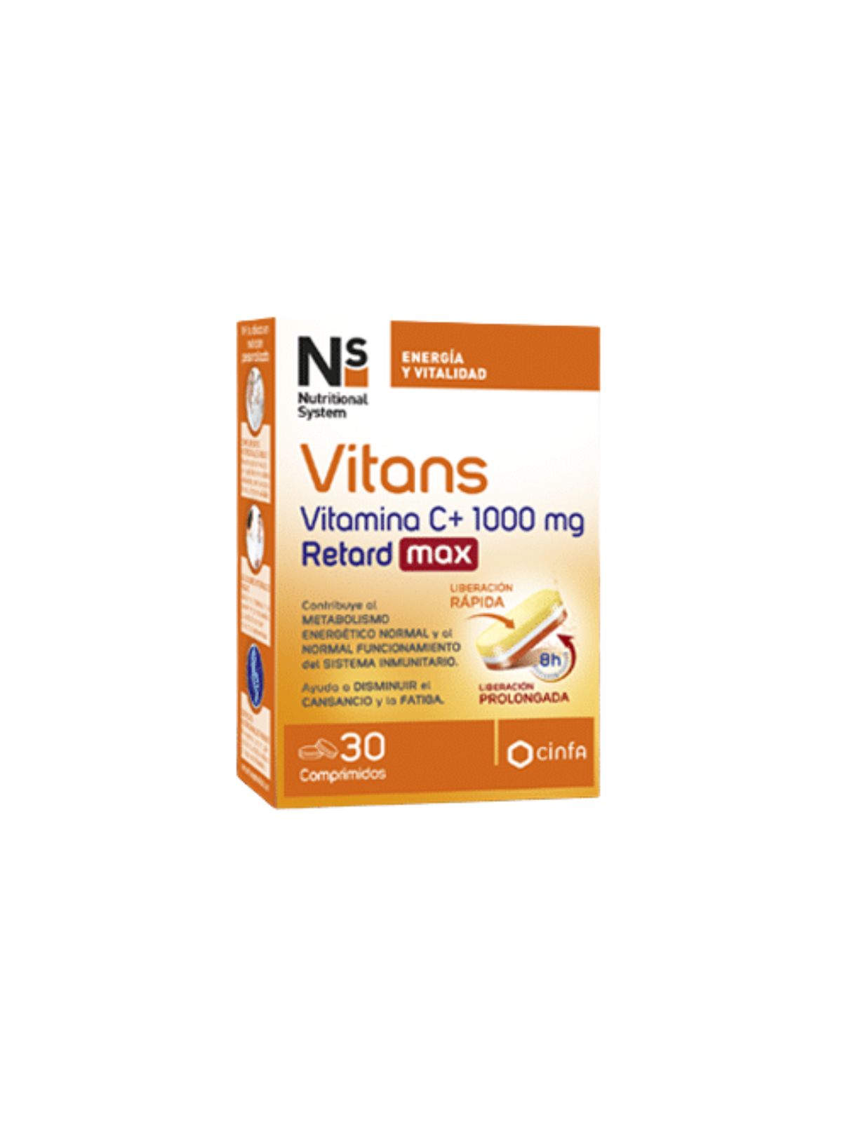 NS vitans vitamina c + 1000 mg retard max 30 comprimidos