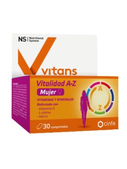 NS vitans vitalidad A-Z mujer 30 comprimidos