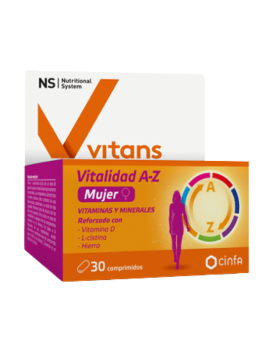 NS vitans vitalidad A-Z mujer 30 comprimidos