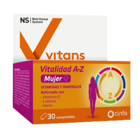 NS vitans vitalidad A-Z mujer 30 comprimidos