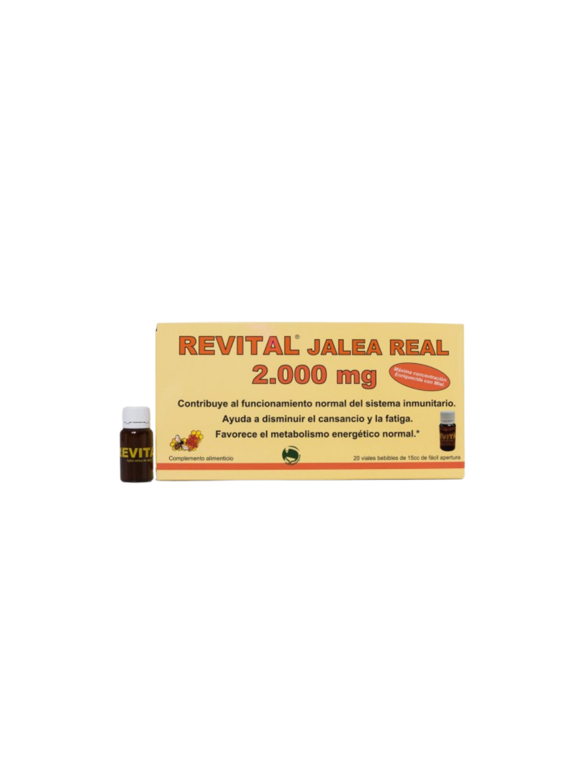 Revital jalea real 2000mg ampollas bebibles 20 viales