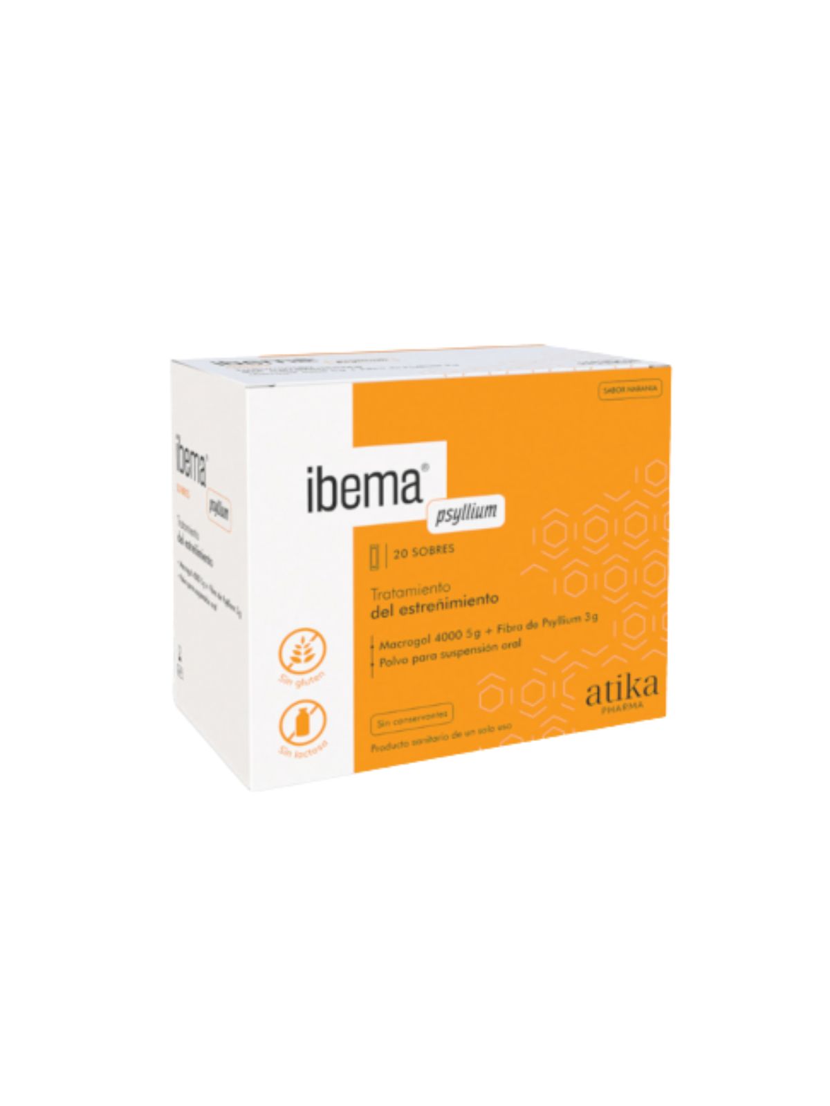 Ibema psyllium polvo para solución oral 20 sobres 9g
