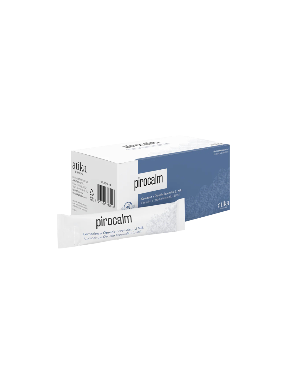 Pirocalm 18 sticks bebibles 10ml