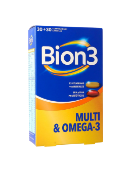 Bion3 multi & omega-3 30 comprimidos + 30 capsulas