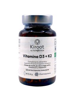 Kiroot Vitamina D3 + K2 120 perlas