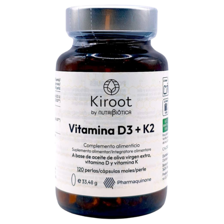 Kiroot Vitamina D3 + K2 120 perlas