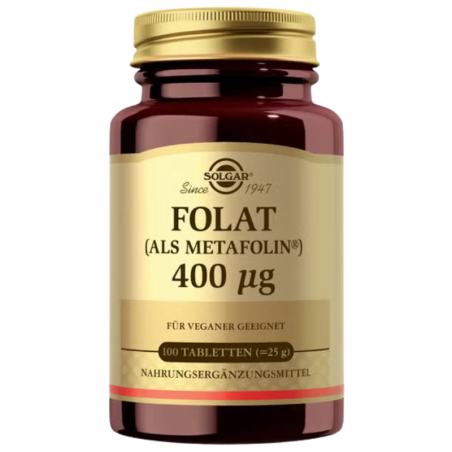 Solgar folato metafolin 400 microgramos 100 comprimidos