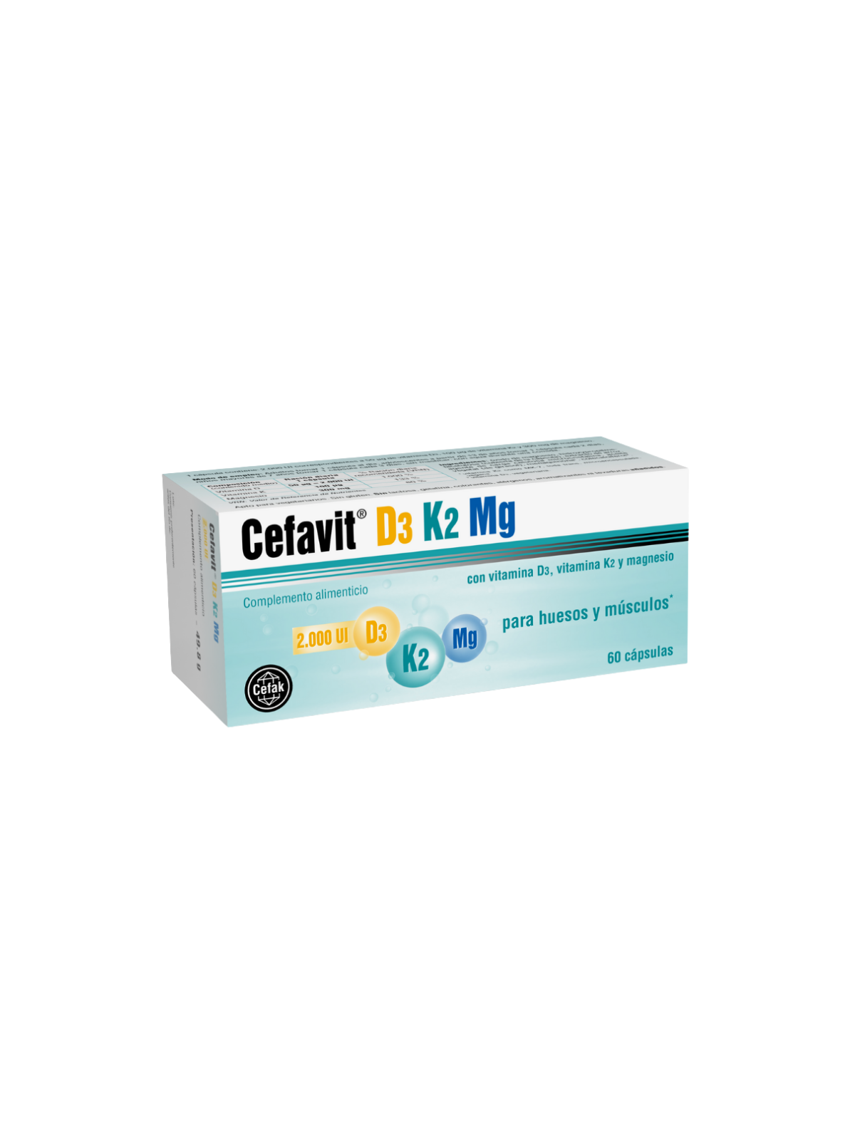 Cefavit D3 K2 MG 60 capsulas
