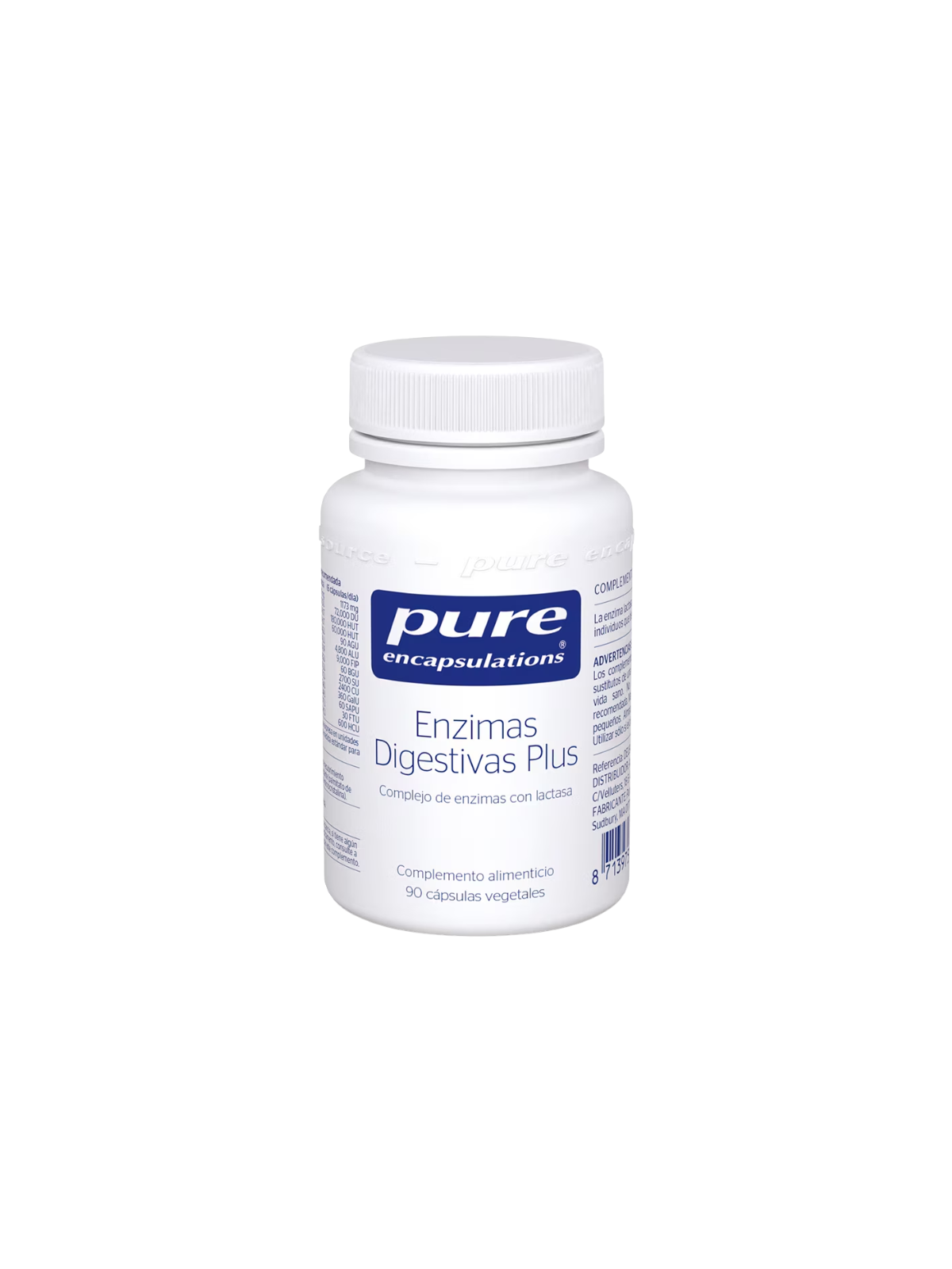 Pure enzymas digestivas plus 90 capsulas