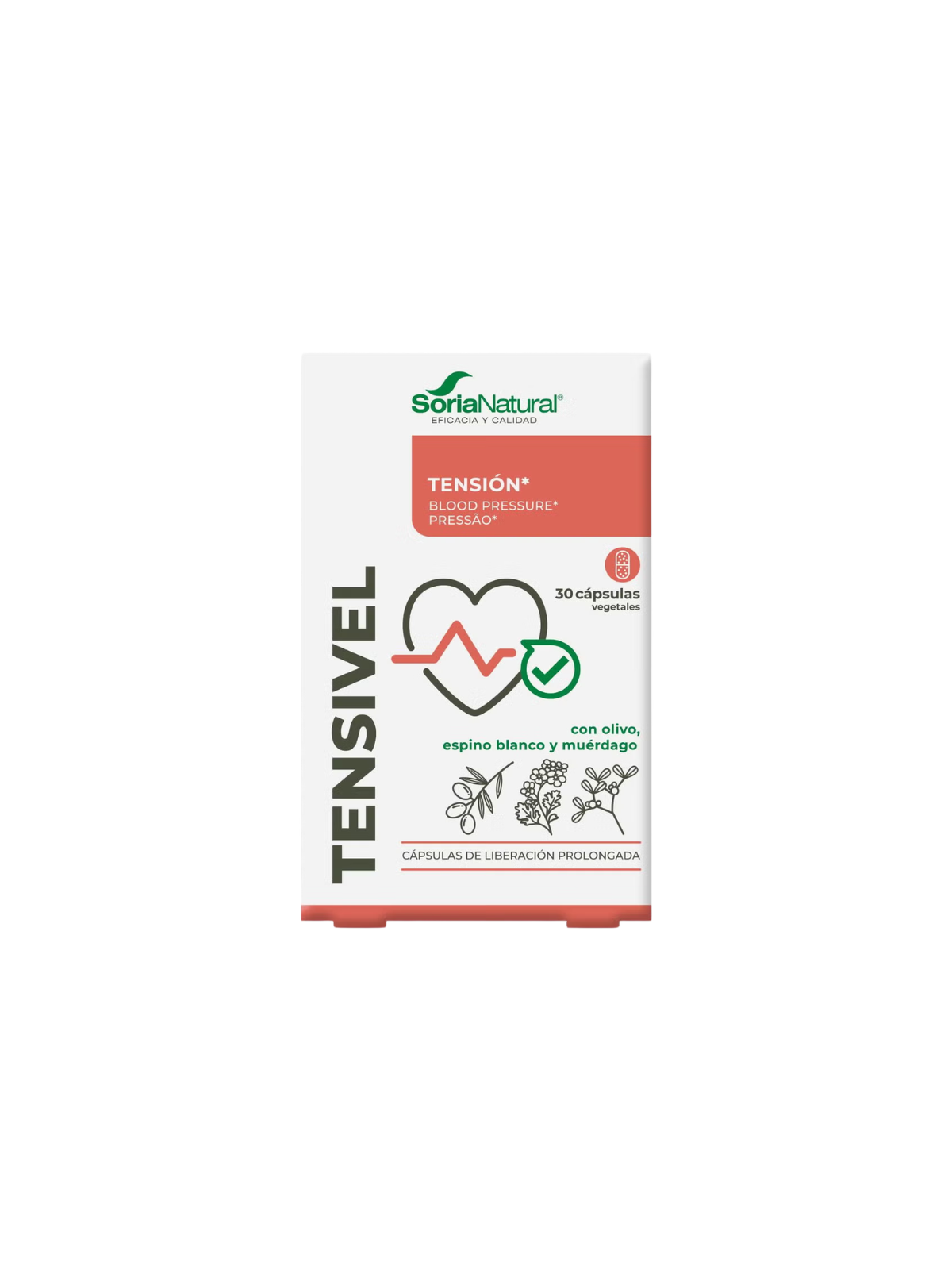 Soria natural tensivel olivo-espino blanco-muerdago 30 capsulas