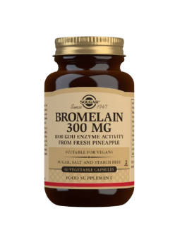Solgar bromelina 300mg 60 capsulas vegetales
