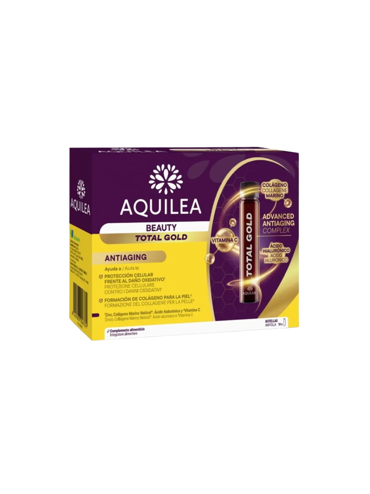 Aquilea beuty total gold antiedad 14 ampollas